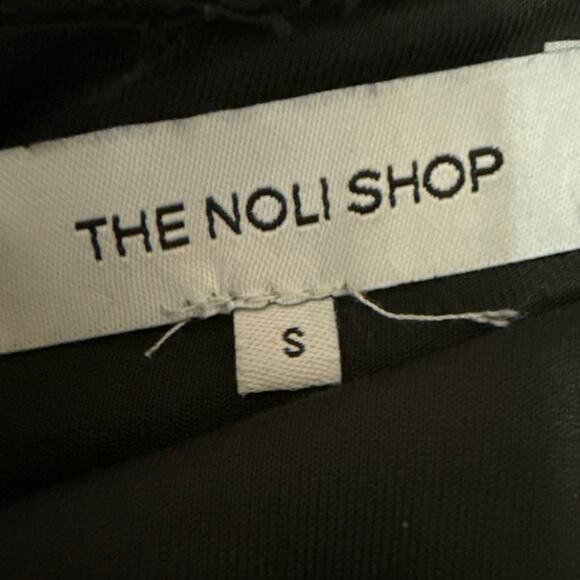 The Noli Shop Black Long Sleeve Turtleneck Mini Sweatshirt Sweater Dress Size S - Picture 3 of 4